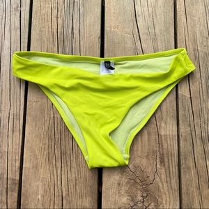 Guess Rhinestoned Neon Green Swim Bottoms